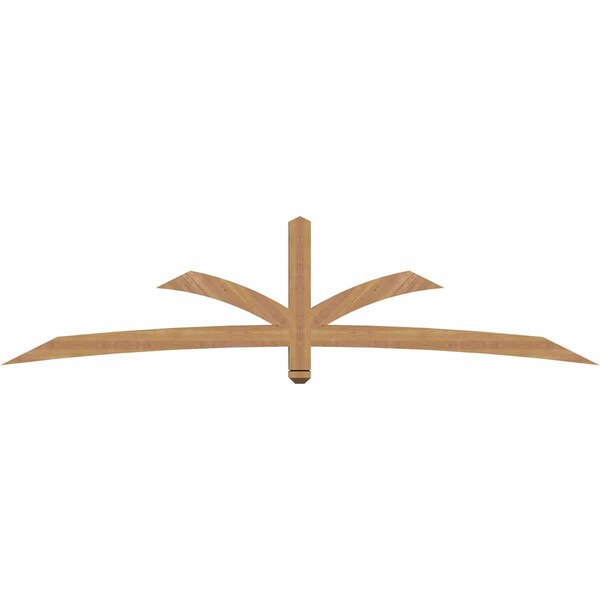 Ekena Millwork Davenport Timber Gable Bracket, Western Red Cedar, 96"W x 24"H x 3 1/2"D x 3 1/2"F, 6/12 Pitch GBW096X24X0404DAV00SWR - main